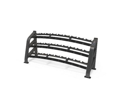 Three layer dumbbell rack